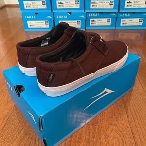 Lakai Daly Burgundy Textile 10.5 (Brand New)